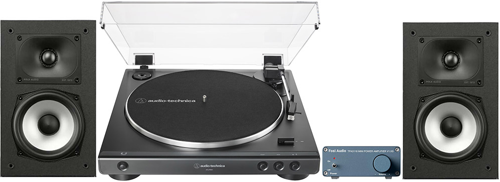 Audio Technica AT-LP60X + Fosi Audio V1.0G + Polk XT15
